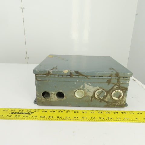 Hoffman 12" x 10" x 5" Steel Electrical Enclosure W/Backplate & Hinged Door