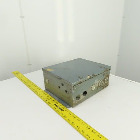 Hoffman 12" x 10" x 5" Steel Electrical Enclosure W/Backplate & Hinged Door