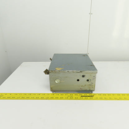 Hoffman 12" x 10" x 5" Steel Electrical Enclosure W/Backplate & Hinged Door