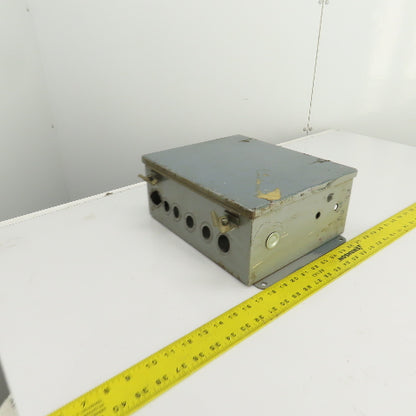 Hoffman 12" x 10" x 5" Steel Electrical Enclosure W/Backplate & Hinged Door