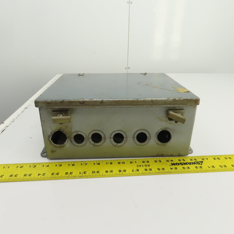 Hoffman 12" x 10" x 5" Steel Electrical Enclosure W/Backplate & Hinged Door