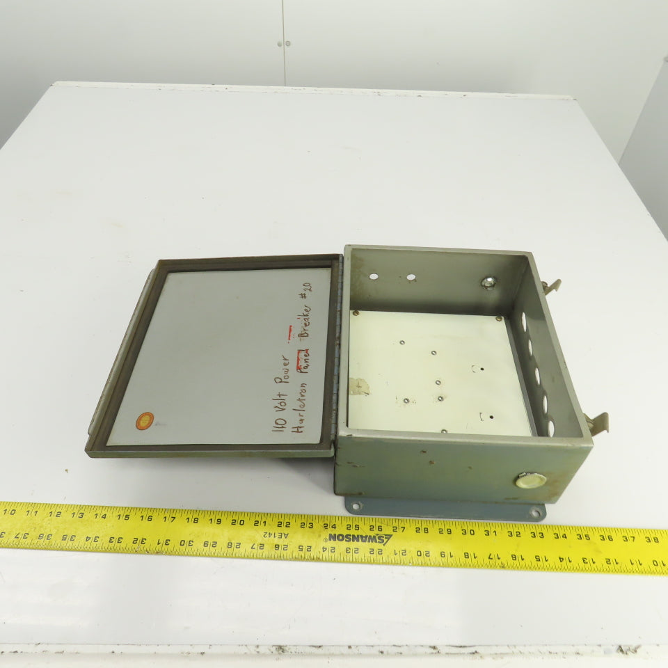Hoffman 12" x 10" x 5" Steel Electrical Enclosure W/Backplate & Hinged Door