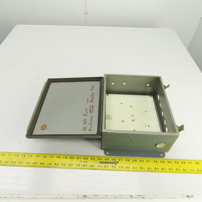 Hoffman 12" x 10" x 5" Steel Electrical Enclosure W/Backplate & Hinged Door