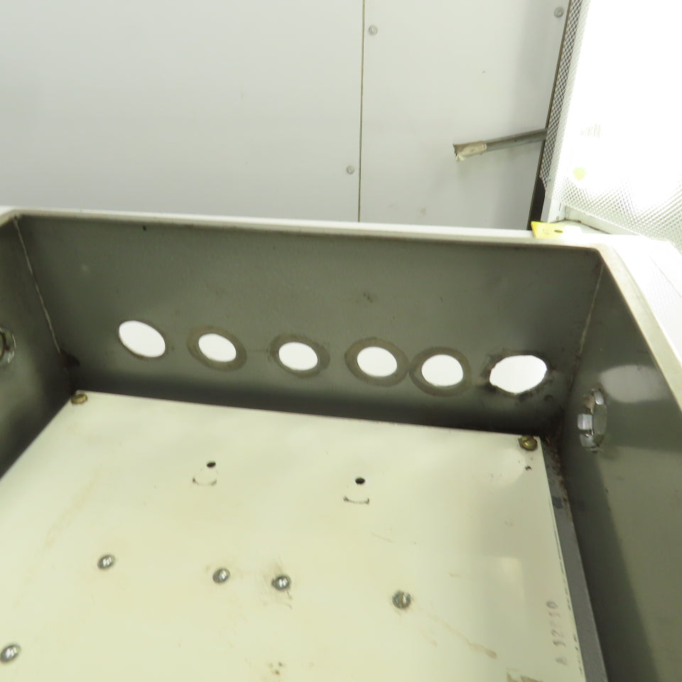 Hoffman 12" x 10" x 5" Steel Electrical Enclosure W/Backplate & Hinged Door