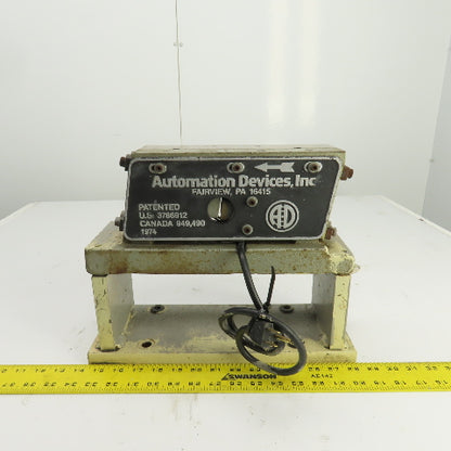 Automation Devices Vibratory Inline Feeder Base 120V 1PH Model T-18 Style