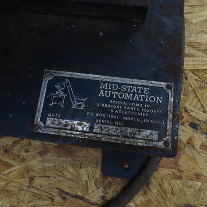 Mid-State Automation Dual Track Vibratory Parts Feeder 18" x 18"  120V 1PH
