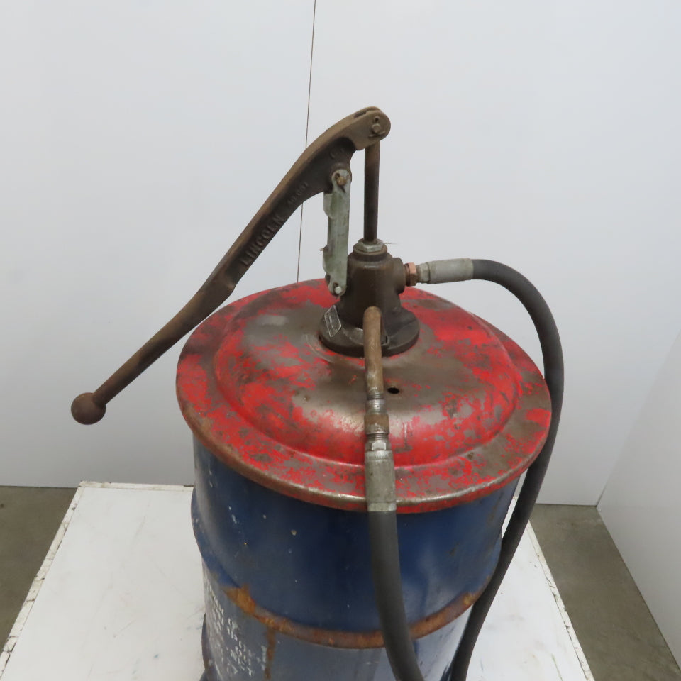 Lincoln Model 549 Vintage Manual Gear Lube Dispenser W/Caster Base