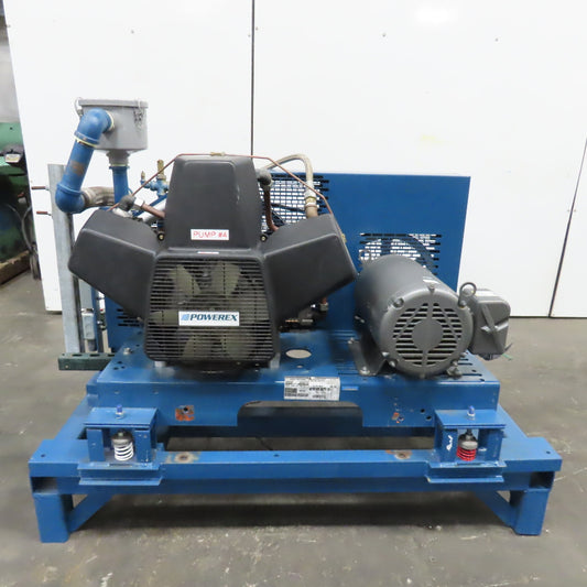 Powerex OBS150700B Medical Grade Reciprocating Piston Air Compressor 15Hp
