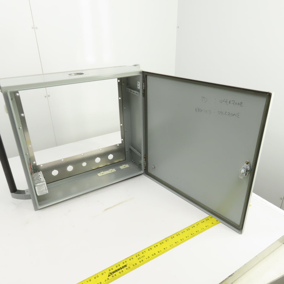 21.5x22.5x6" Operator Interface Control Panel Enclosure 17-1/2 x 14-1/4" Opening