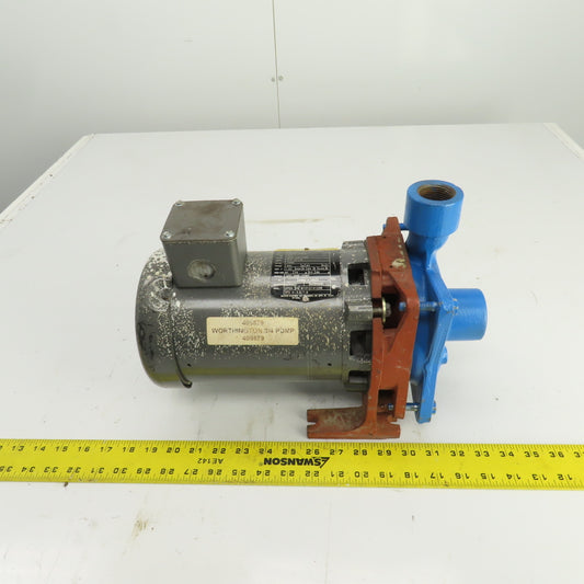 Worthington 3/4HP Centrifugal End Suction Pump 208-230/460V 3PH 3450RPM