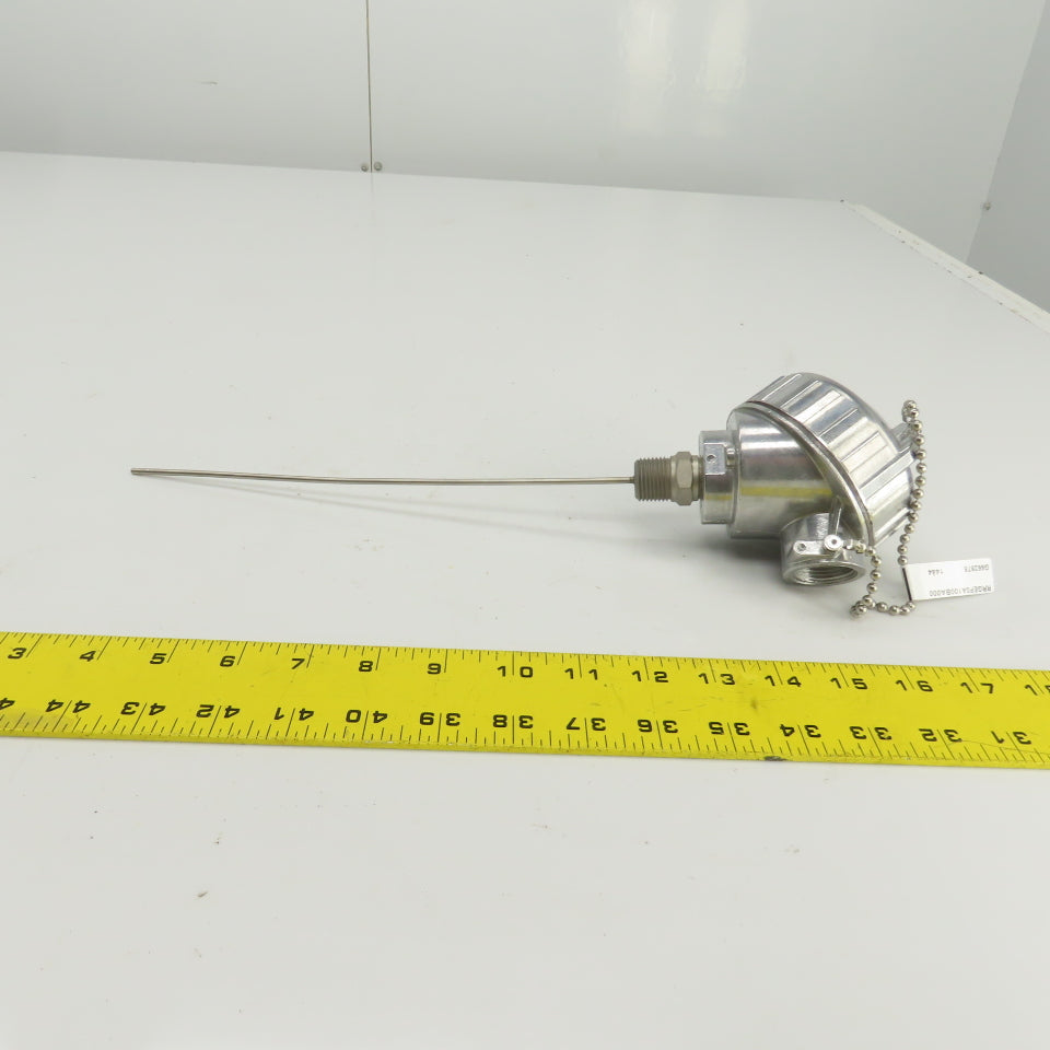 Watlow RRGEF0A100BA000 RTD Sensor With 10" Probe & Connection Head