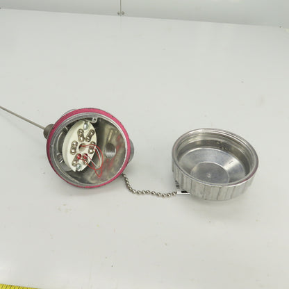 Watlow RRGEF0A100BA000 RTD Sensor With 10" Probe & Connection Head