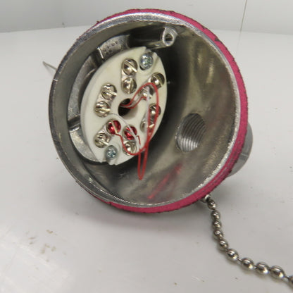 Watlow RRGEF0A100BA000 RTD Sensor With 10" Probe & Connection Head