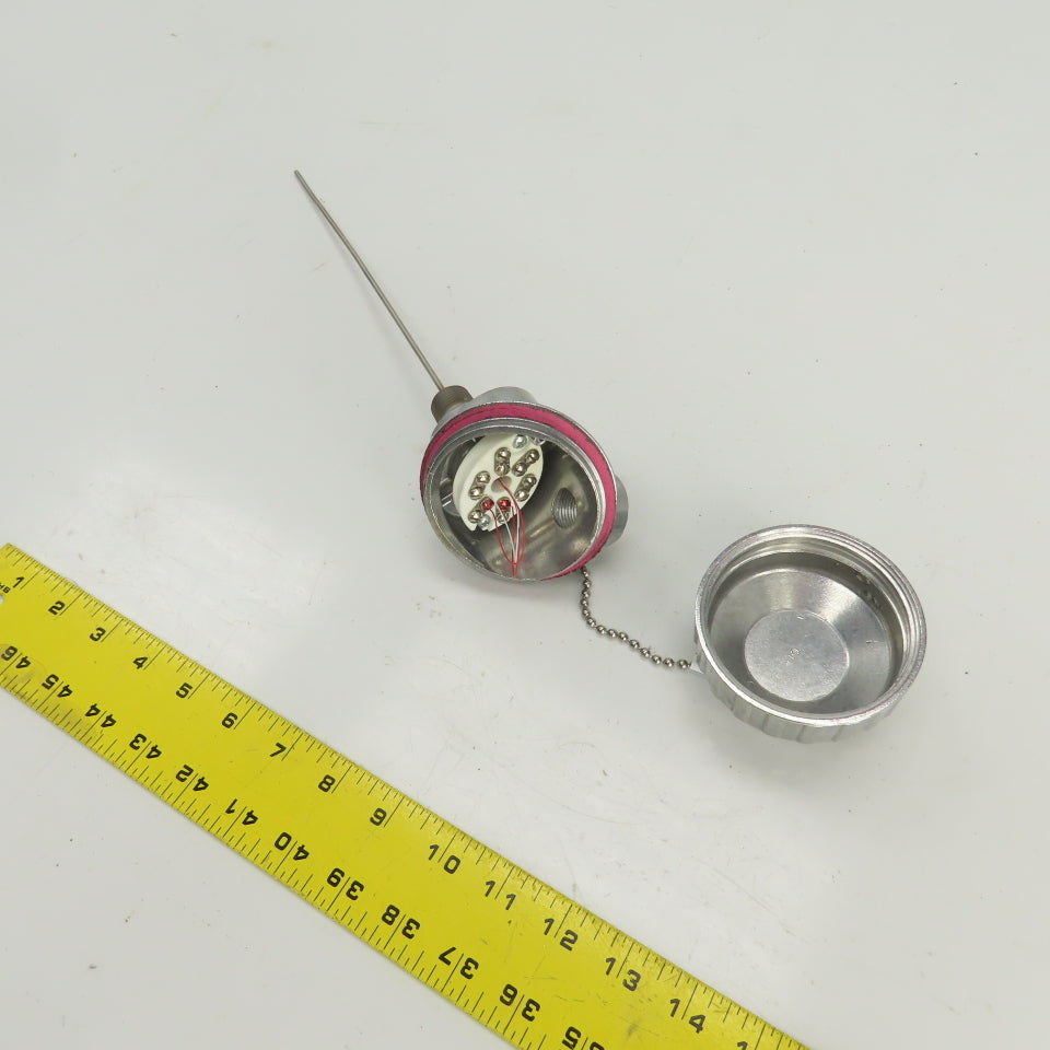 Watlow RRGEF0A100BA000 RTD Sensor With 10" Probe & Connection Head
