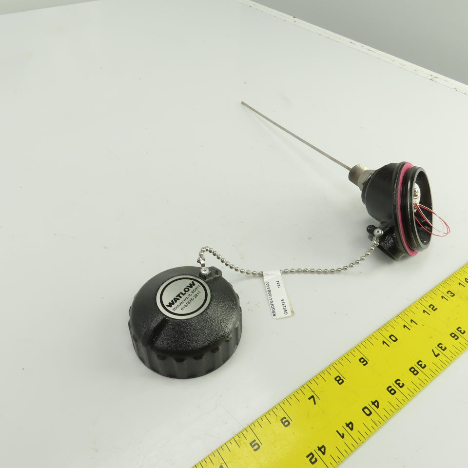 Watlow RRGDF0A100BA000 RTD Sensor With 10" Probe & Connection Head
