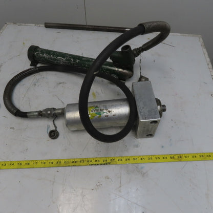 Greenlee 777 One Shot Hydraulic Conduit Bender Ram & Manual Pump Assembly