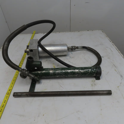 Greenlee 777 One Shot Hydraulic Conduit Bender Ram & Manual Pump Assembly