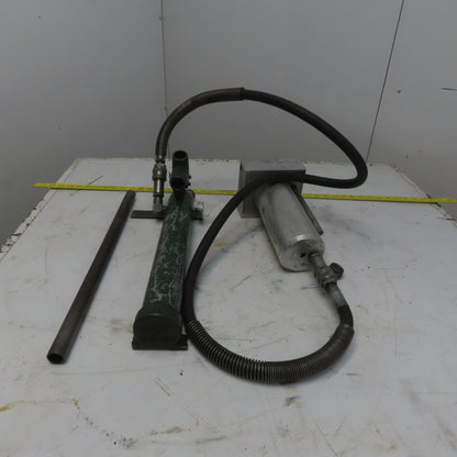 Greenlee 777 One Shot Hydraulic Conduit Bender Ram & Manual Pump Assembly