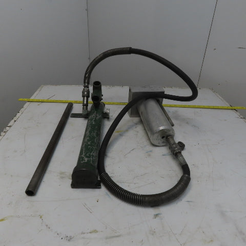 Greenlee 777 One Shot Hydraulic Conduit Bender Ram & Manual Pump Assembly