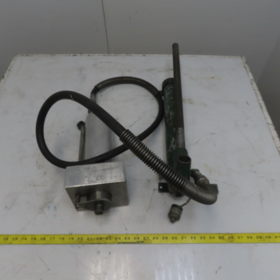 Greenlee 777 One Shot Hydraulic Conduit Bender Ram & Manual Pump Assembly