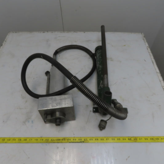 Greenlee 777 One Shot Hydraulic Conduit Bender Ram & Manual Pump Assembly