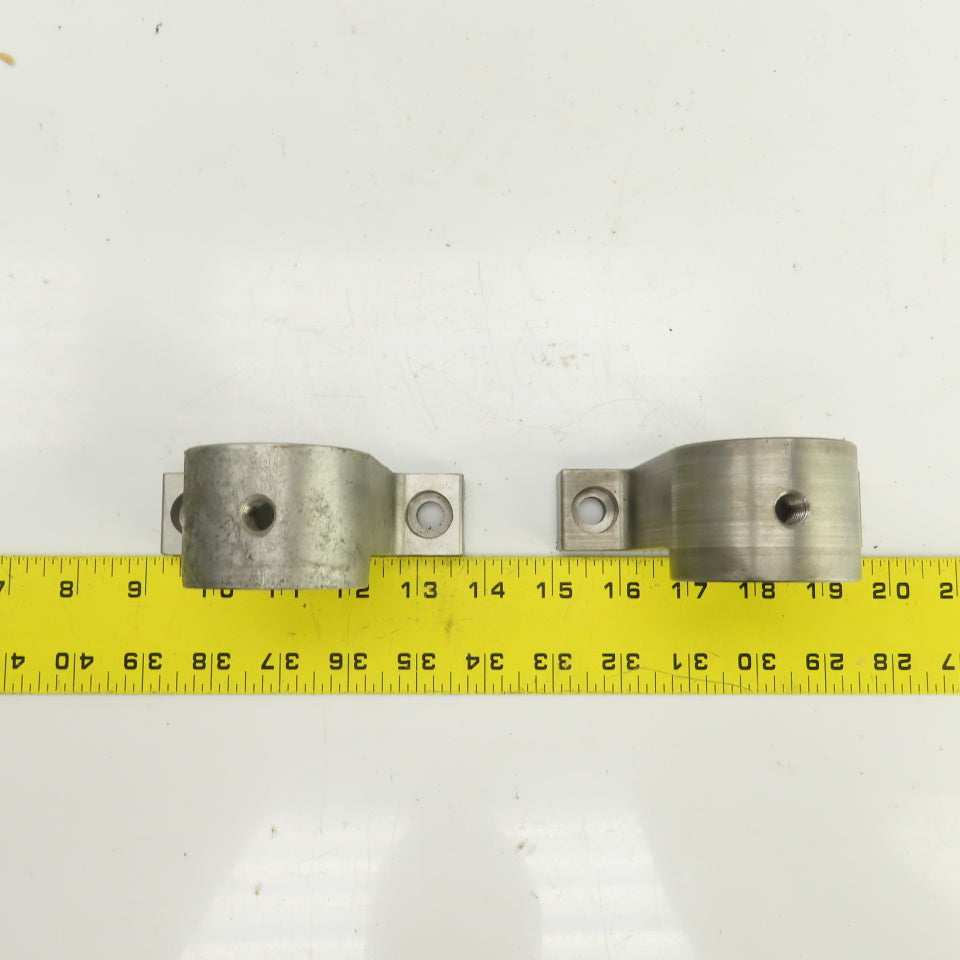 25mm Smooth Bore Pillow Block Shaft End Support M10-1.5 Set Screw Lot Of 2