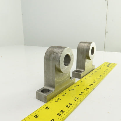 25mm Smooth Bore Pillow Block Shaft End Support M10-1.5 Set Screw Lot Of 2
