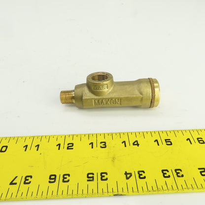 Maxon 3/8" NPT x 1/4" NPT Adjustable Gas Burner Pilot Orifice