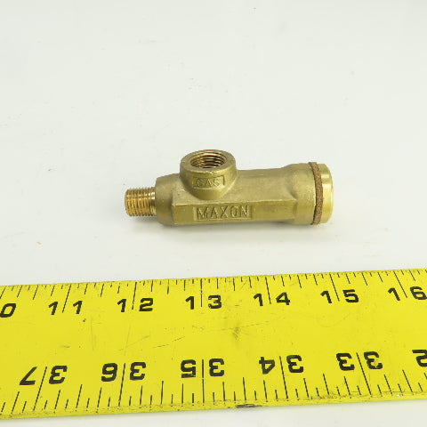 Maxon 3/8" NPT x 1/4" NPT Adjustable Gas Burner Pilot Orifice