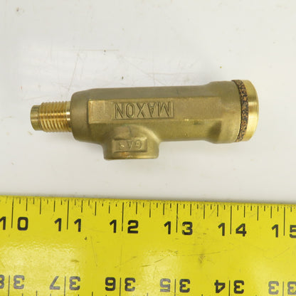 Maxon 3/8" NPT x 1/4" NPSM Adjustable Gas Burner Pilot Orifice