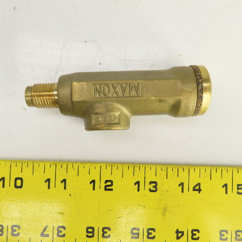 Maxon 3/8" NPT x 1/4" NPSM Adjustable Gas Burner Pilot Orifice