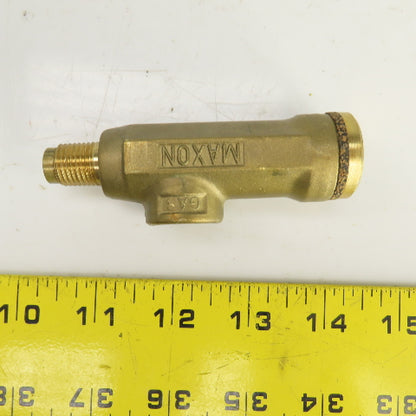 Maxon 3/8" NPT x 1/4" NPSM Adjustable Gas Burner Pilot Orifice