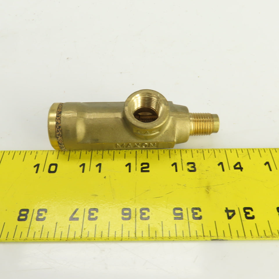Maxon 3/8" NPT x 1/4" NPSM Adjustable Gas Burner Pilot Orifice