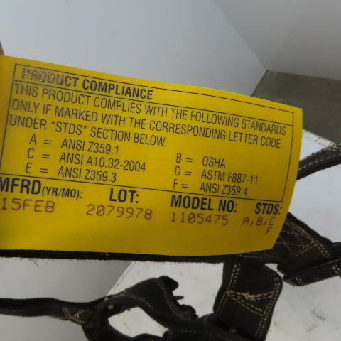 Sala 1105475 Full Body Safety Harness Fall Arrest Universal Size For Hot Work
