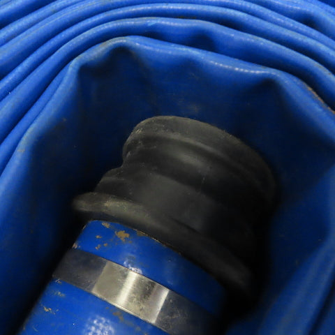 Discharge Hose 3"x 50 PVC Lay Flat Hose Backwash Drain Hose w/Camlock Ends