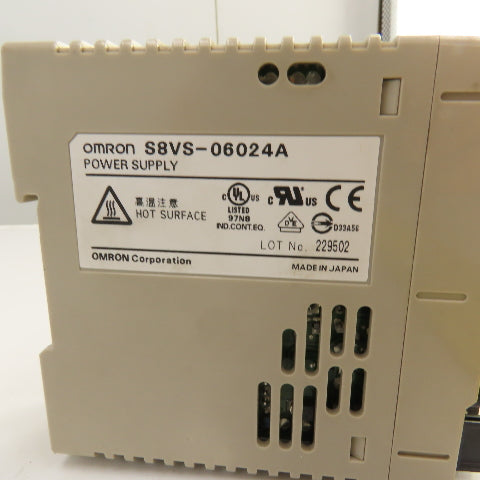 Omron S8VS-06024A 24V DC 2.5A Power Supply 100-240V 1.7A Input