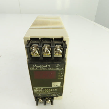 Omron S8VS-06024A 24V DC 2.5A Power Supply 100-240V 1.7A Input