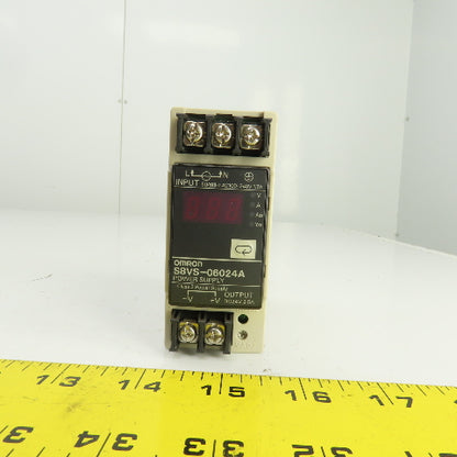 Omron S8VS-06024A 24V DC 2.5A Power Supply 100-240V 1.7A Input