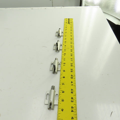 80/20 10 Series Spring Loaded Aluminum Pin Latch 3/8" Pin 1-1/2" x 1-1/2" Lot/4