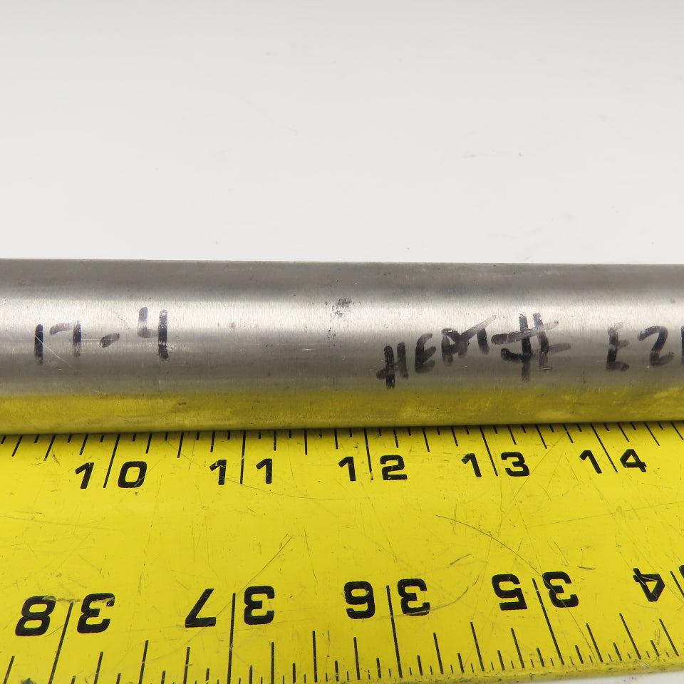 1-3/8" Diameter 17-4 Stainless Steel Non Heat Treated Round Bar Stock 15"