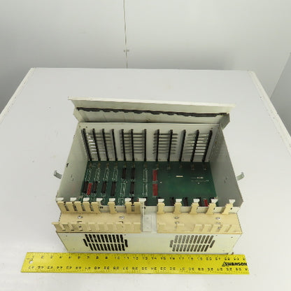 Barber Coleman Maco 4000 Injection Control 12-Slot Rack Motherboard PCB Chassis