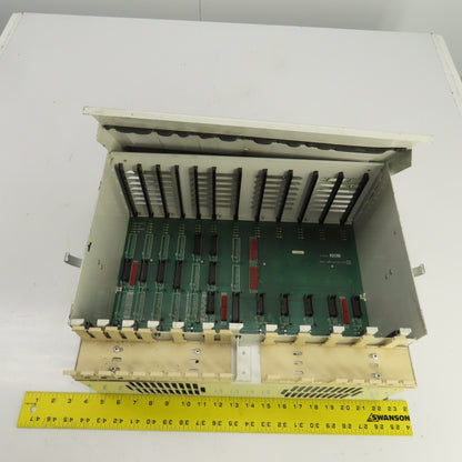 Barber Coleman Maco 4000 Injection Control 12-Slot Rack Motherboard PCB Chassis