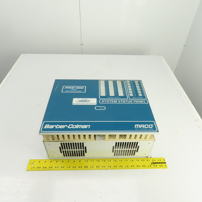 Barber Coleman Maco 4000 Injection Control 12-Slot Rack Motherboard PCB Chassis