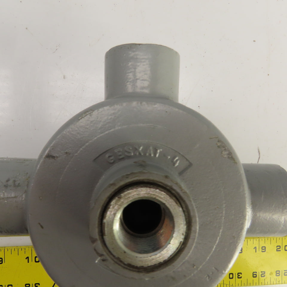Killark GESXAT-4 1-1/4" GES 4-Way Aluminum Conduit Outlet Body