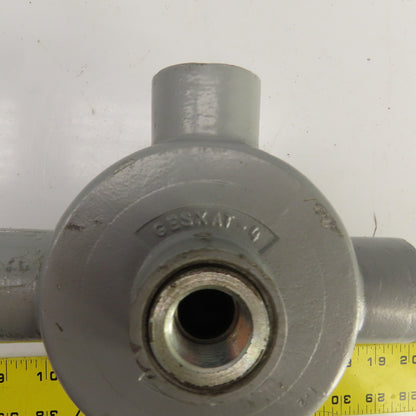 Killark GESXAT-4 1-1/4" GES 4-Way Aluminum Conduit Outlet Body