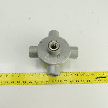 Killark GESXAT-4 1-1/4" GES 4-Way Aluminum Conduit Outlet Body