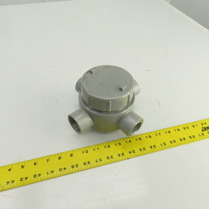 Killark GESXAT-4 1-1/4" GES 4-Way Aluminum Conduit Outlet Body