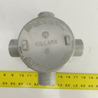 Killark GESXAT-4 1-1/4" GES 4-Way Aluminum Conduit Outlet Body