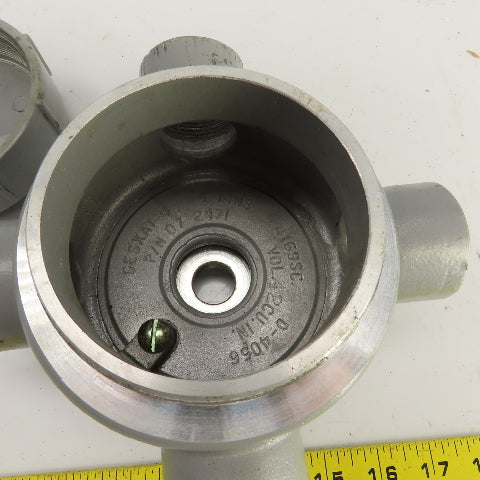 Killark GESXAT-4 1-1/4" GES 4-Way Aluminum Conduit Outlet Body
