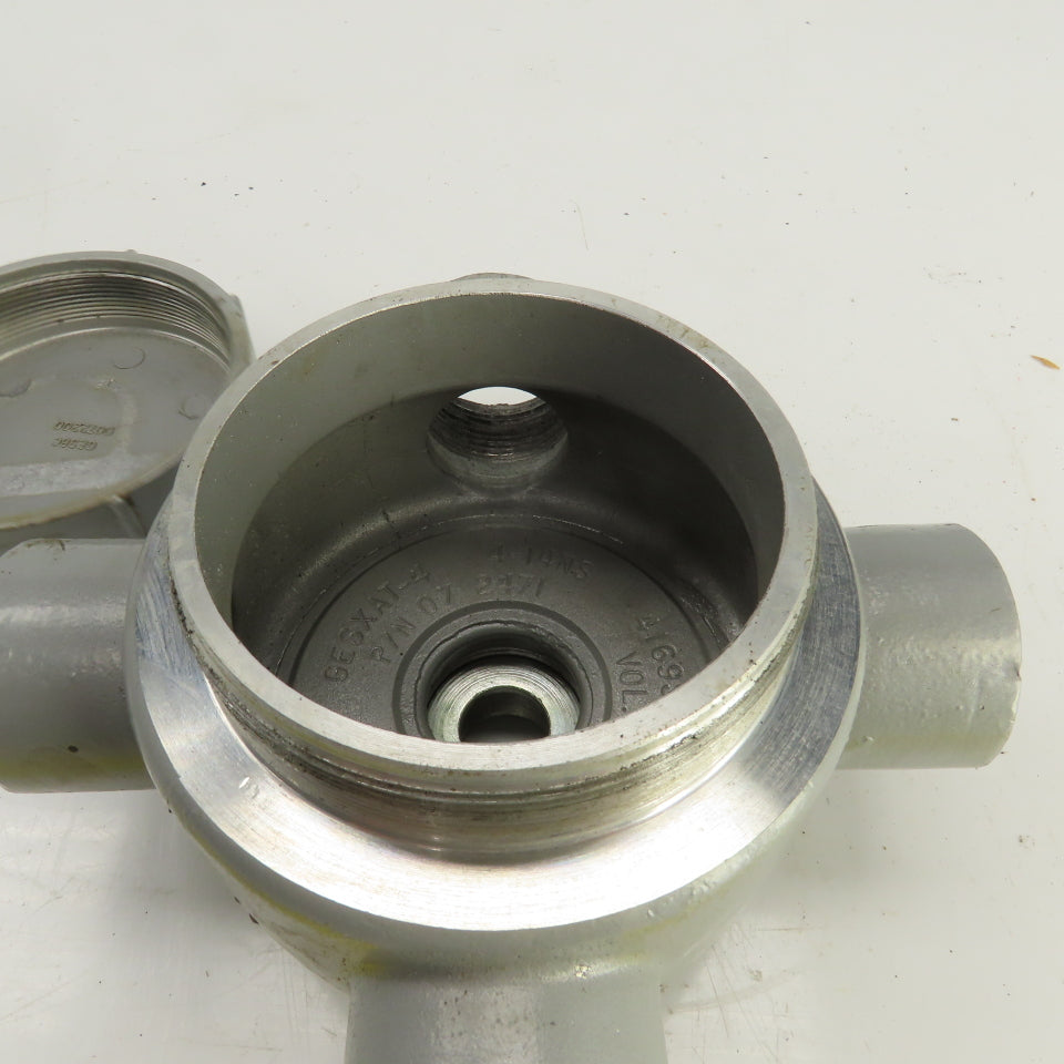 Killark GESXAT-4 1-1/4" GES 4-Way Aluminum Conduit Outlet Body